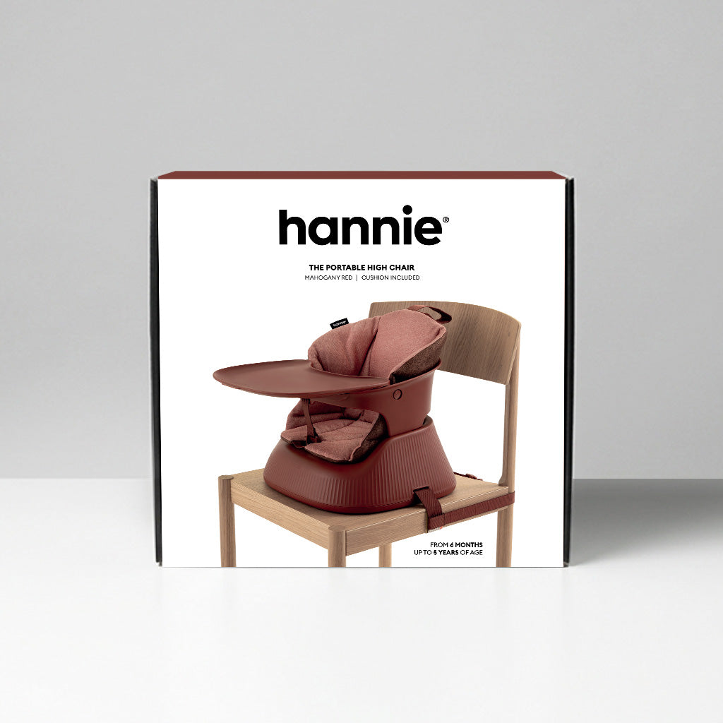 Premium Portable High Chair - Mahogany Red | Hannie
